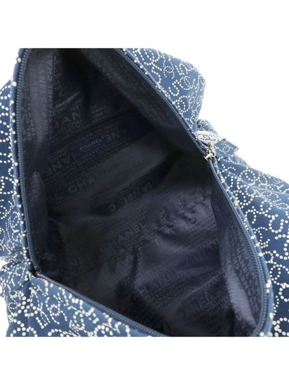 Chanel Canvas Clutch Navy
